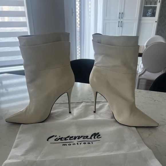 L’Intervalle Vanilla Leather Booties 41 - Picture 1 of 7